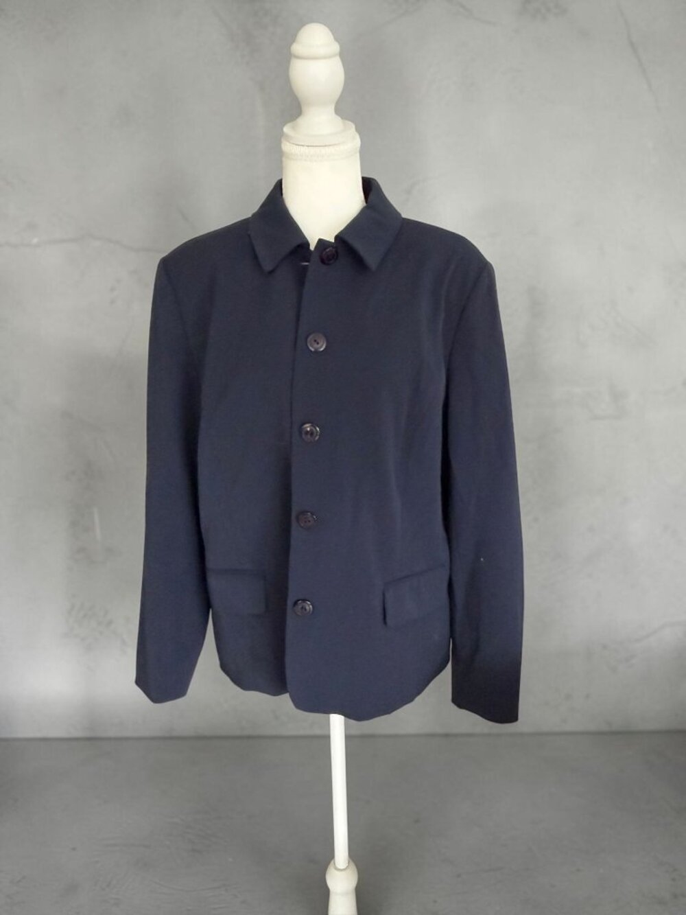 APPLESEEDS Navy Collared Button Blazer Jacket Size 16